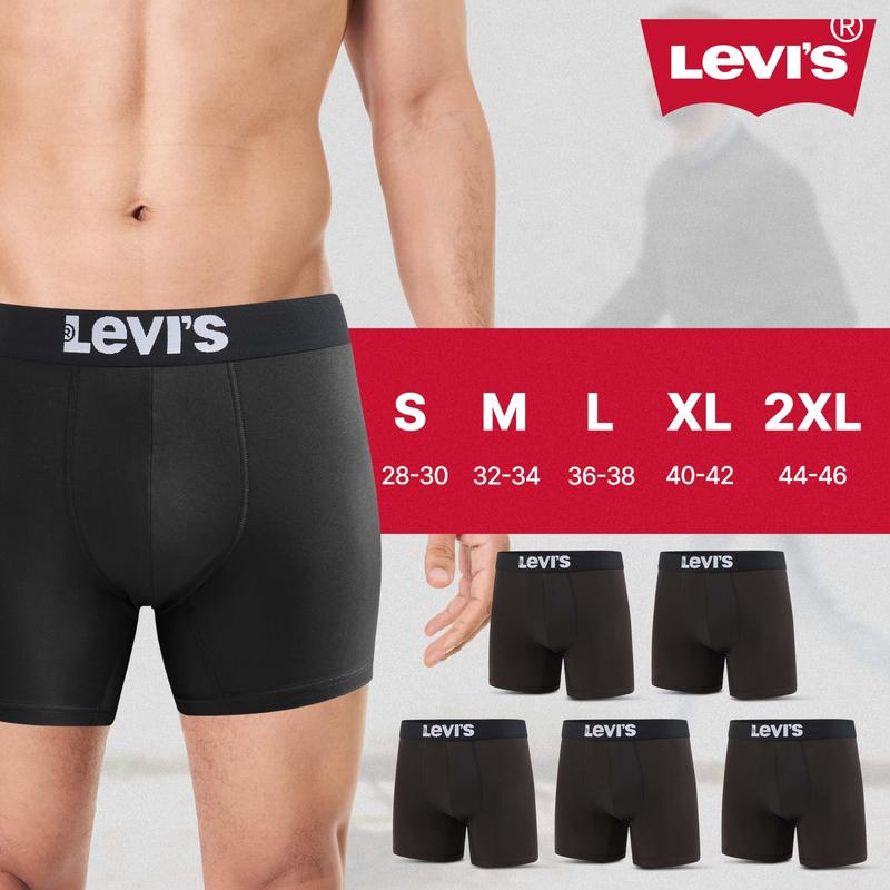 Levi's Mens Underwear 6 Pack Mens Boxer Briefs for Men Soft Stretch Microfiber