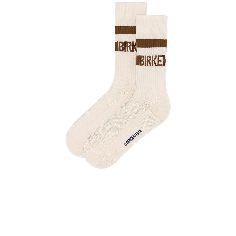 BIRKENSTOCK Cotton Crew Socks in Eggshell