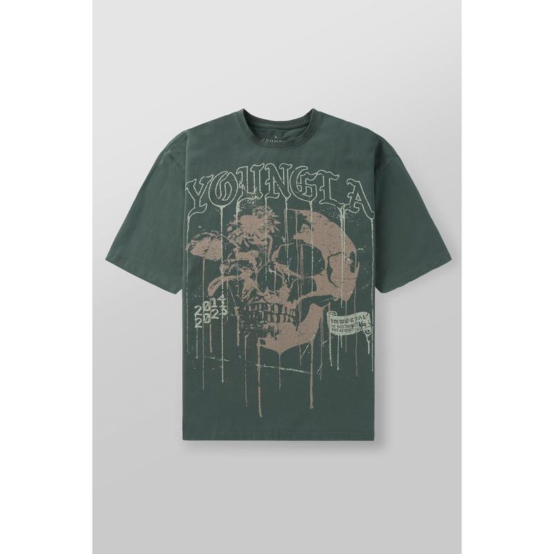 4116 - Floral Skull Tees