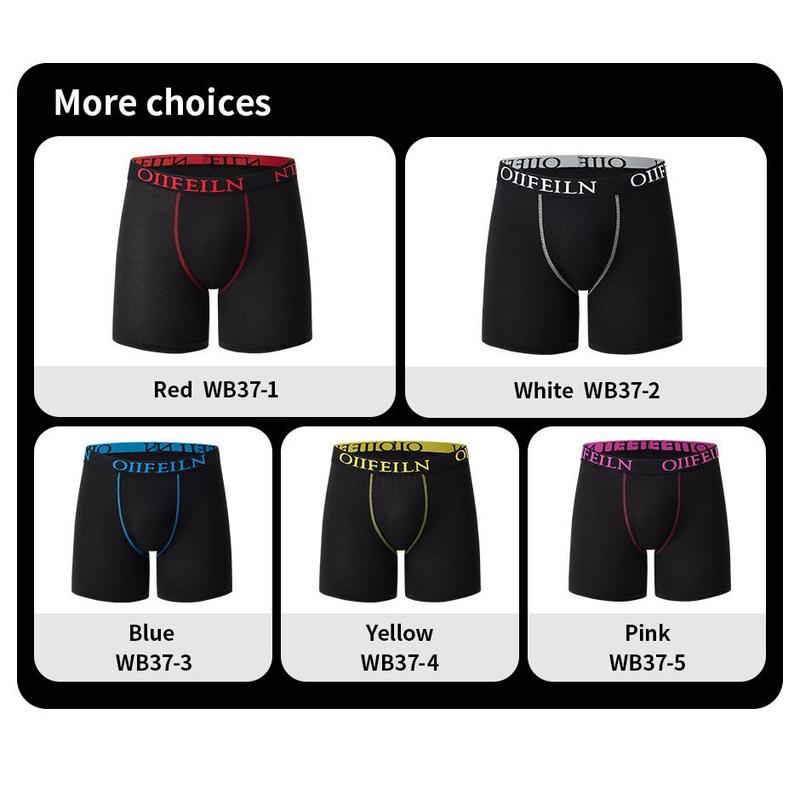 10-pack fashion contrast men's long underwear casual boyshort youth sports shorts comfortable breathable stretch shorts underwea