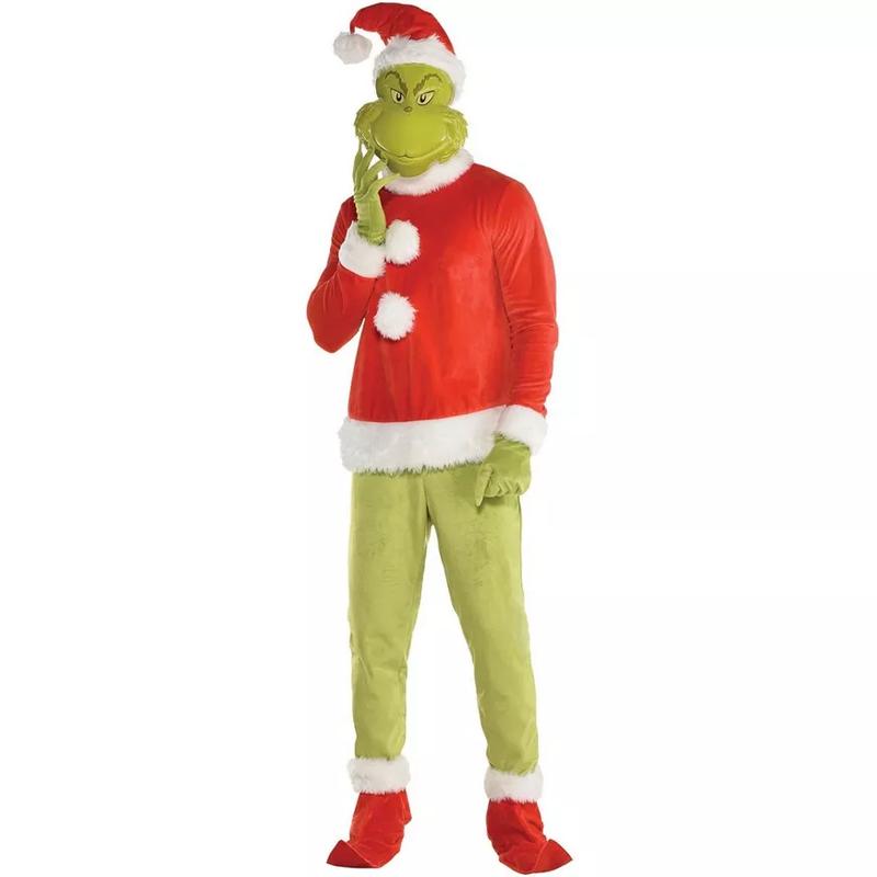 Santa Grinch Costume Cartoon Character