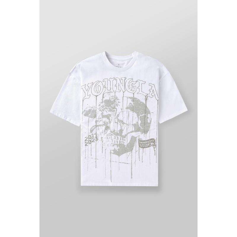 4116 - Floral Skull Tees