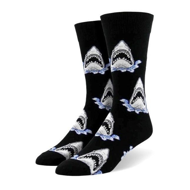 Shark Head Socks from the Sock Panda (Adult Large - Men's Shoe Sizes 8-12)