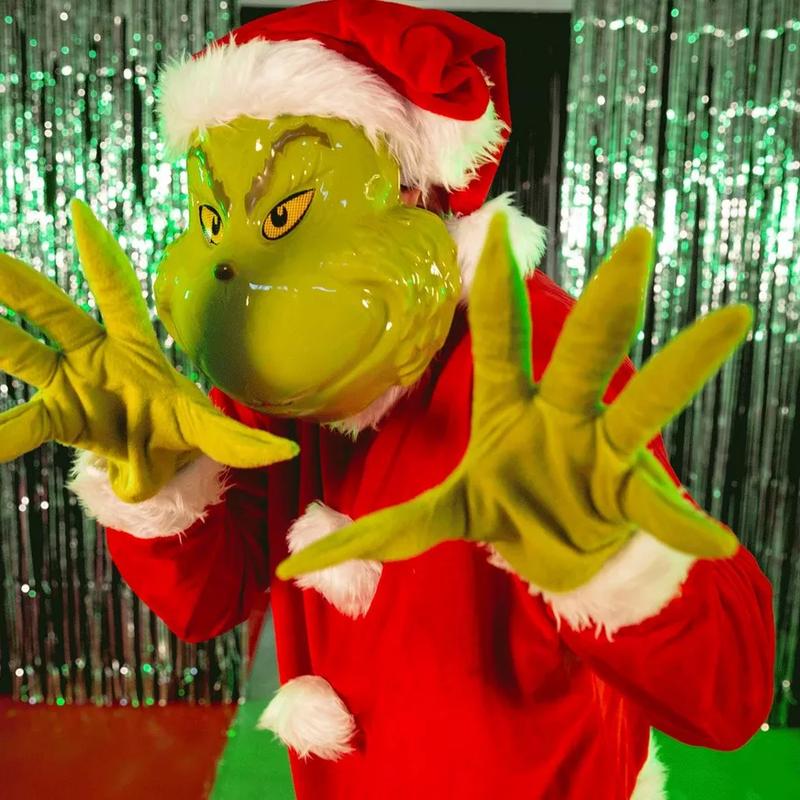 Santa Grinch Costume Cartoon Character