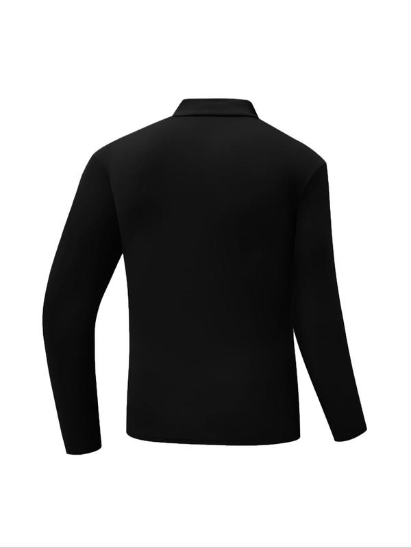 Men's Solid Mock Neck Thermal Underwear Top, Casual Comfy Long Sleeve Base Layer T-shirt for Fall & Winter, Men's Thermal Underwear for Daily Wear