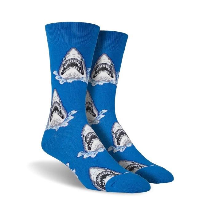 Shark Head Socks from the Sock Panda (Adult Large - Men's Shoe Sizes 8-12)