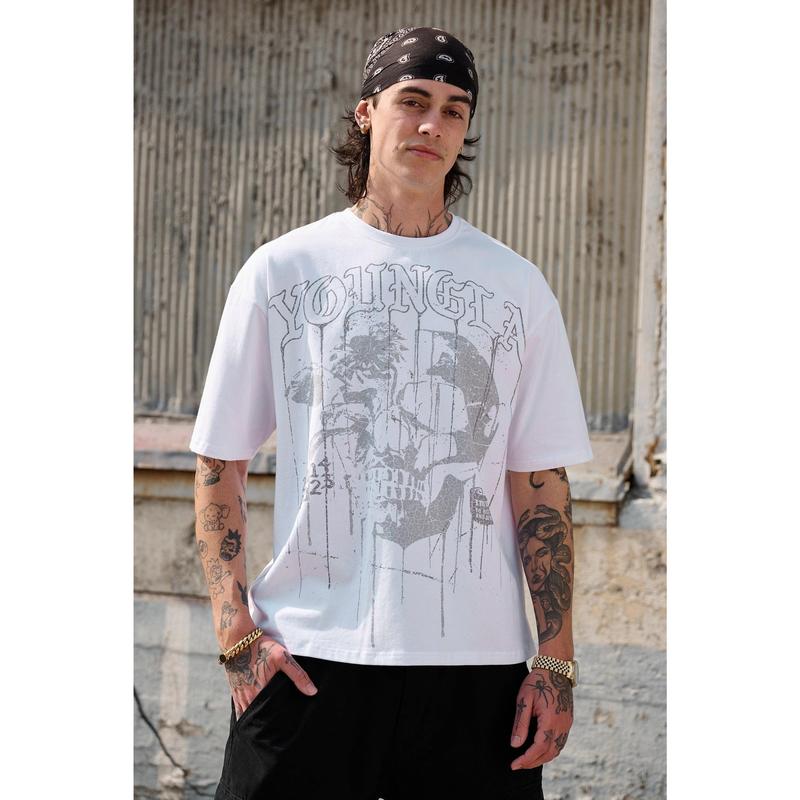4116 - Floral Skull Tees