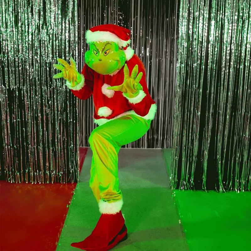 Santa Grinch Costume Cartoon Character