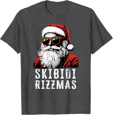 Skibidi Rizzmas Christmas Rizz Santa Claus Charisma Cool T-Shirt, Trendy Christmas For Womens and Mens