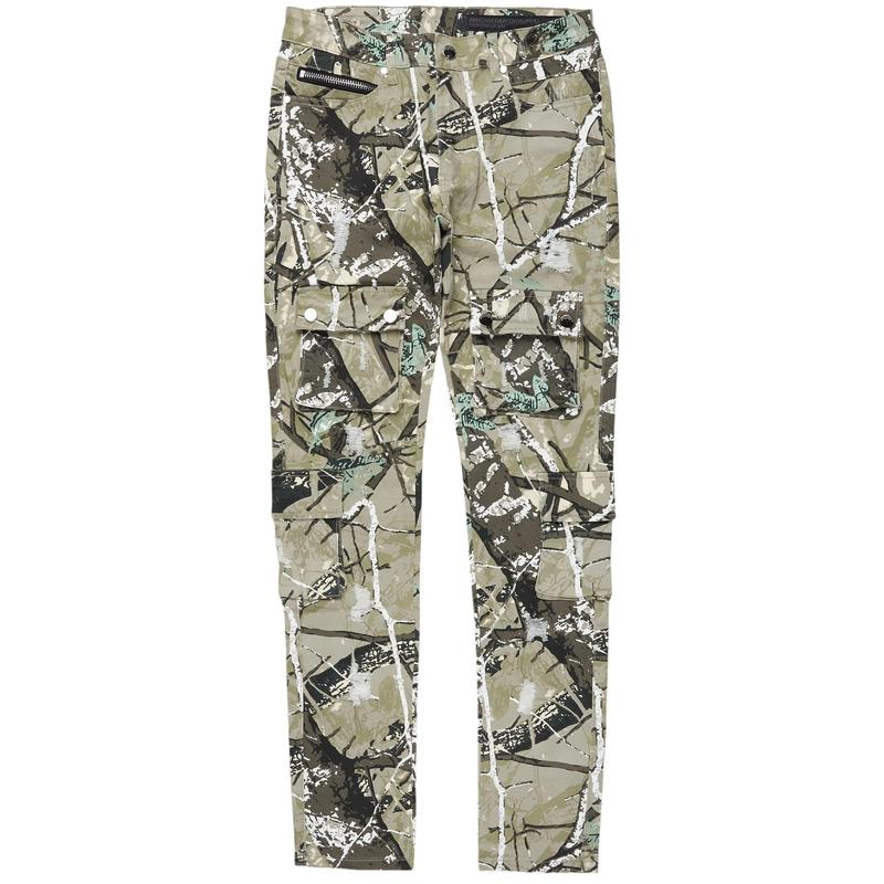 Adril Tree Camo Skinny Fit Cargo Jean