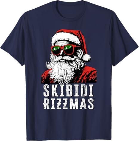 Skibidi Rizzmas Christmas Rizz Santa Claus Charisma Cool T-Shirt, Trendy Christmas For Womens and Mens