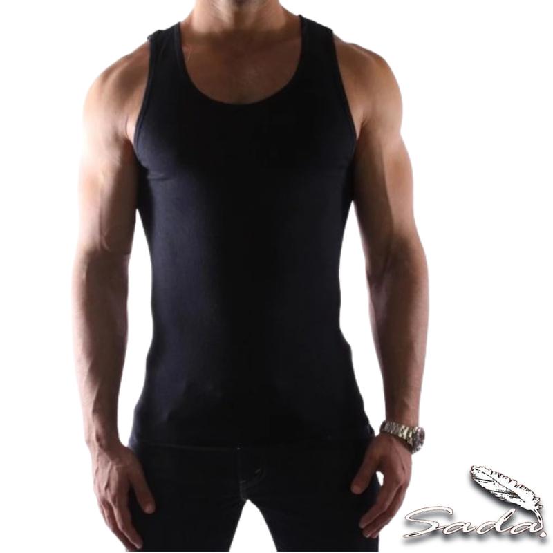 Sada Tank Top A-Shirt (3pc) Slim-Fit 100% Cotton