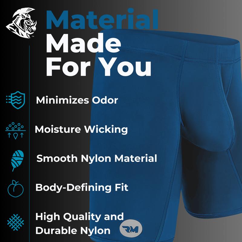 6 inch Nylon Boxer Briefs Pouch 3 pack Blk Blu Gry Mens Workout Clothes Christmas Menswear Underwear Sexy Ice Silk Stretchy Trunk Sweat Elephant Sun