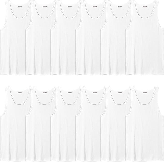 Andrew Scott Men's A Shirt Tanks | Cotton Tank Top Athletic Undershirts | Multi Packs & Colors