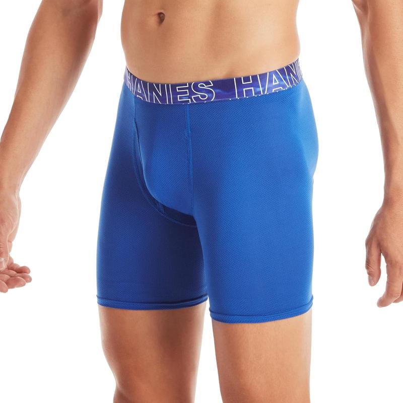 Hanes mens X-Temp 4-Way Performance Stretch Mesh 3-Pack Boxer Brief