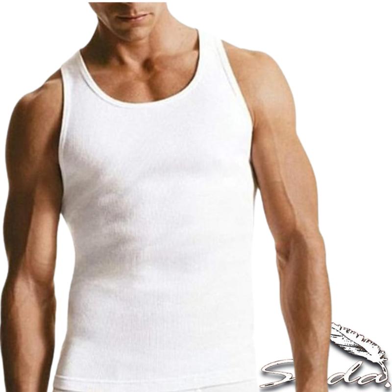 Sada Tank Top A-Shirt (3pc) Slim-Fit 100% Cotton