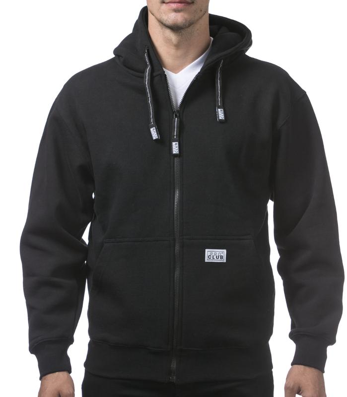 Pro Club Men's Heavyweight Full Zip Fleece Hoodie