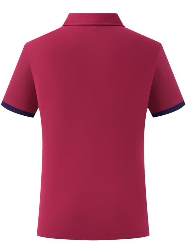 Men's Cartoon Cigarette Print Short Sleeve Polo Shirt, Regular Fit Casual Button Front Polo Collared Top for Summer, Fashion Men's Clothes for Daily Wear