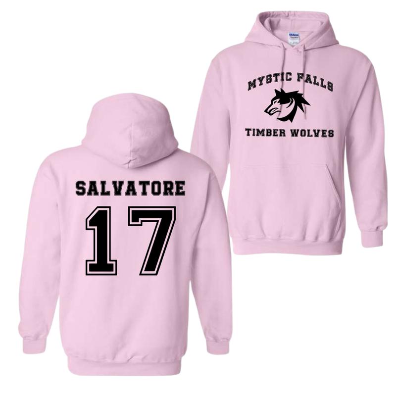 The Vampire Diaries inspired Hoodies, Mystic Falls Salvatore 17 Front And Back, Vampire Diaries Shirt