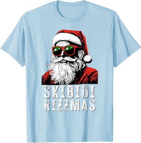 Skibidi Rizzmas Christmas Rizz Santa Claus Charisma Cool T-Shirt, Trendy Christmas For Womens and Mens