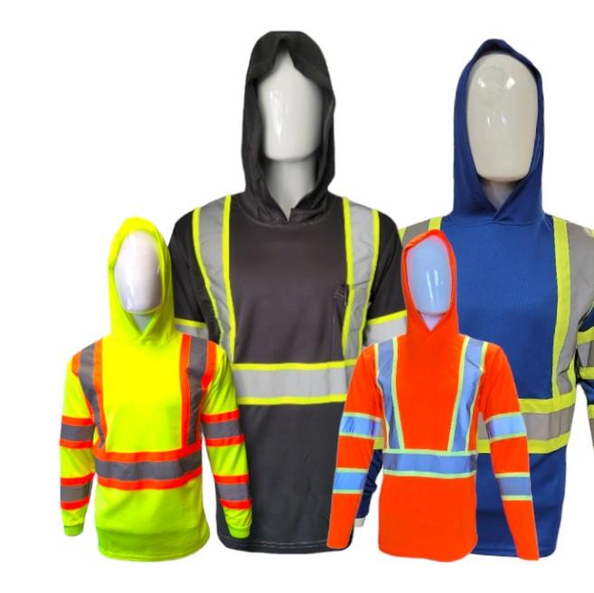 Long Sleeve Safety Hooded Shirt