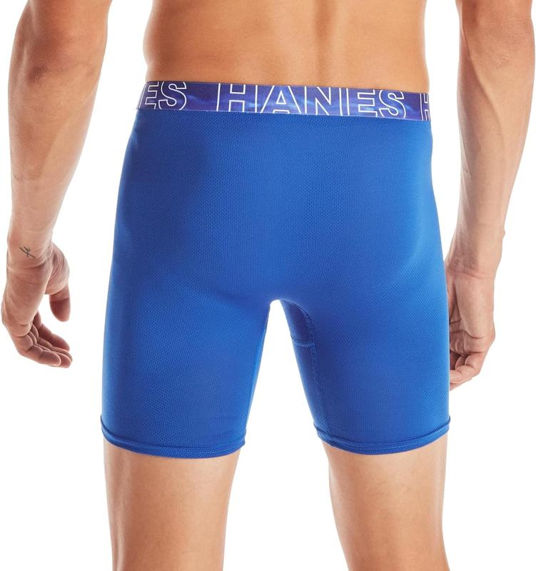 Hanes mens X-Temp 4-Way Performance Stretch Mesh 3-Pack Boxer Brief