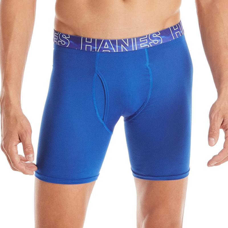 Hanes mens X-Temp 4-Way Performance Stretch Mesh 3-Pack Boxer Brief