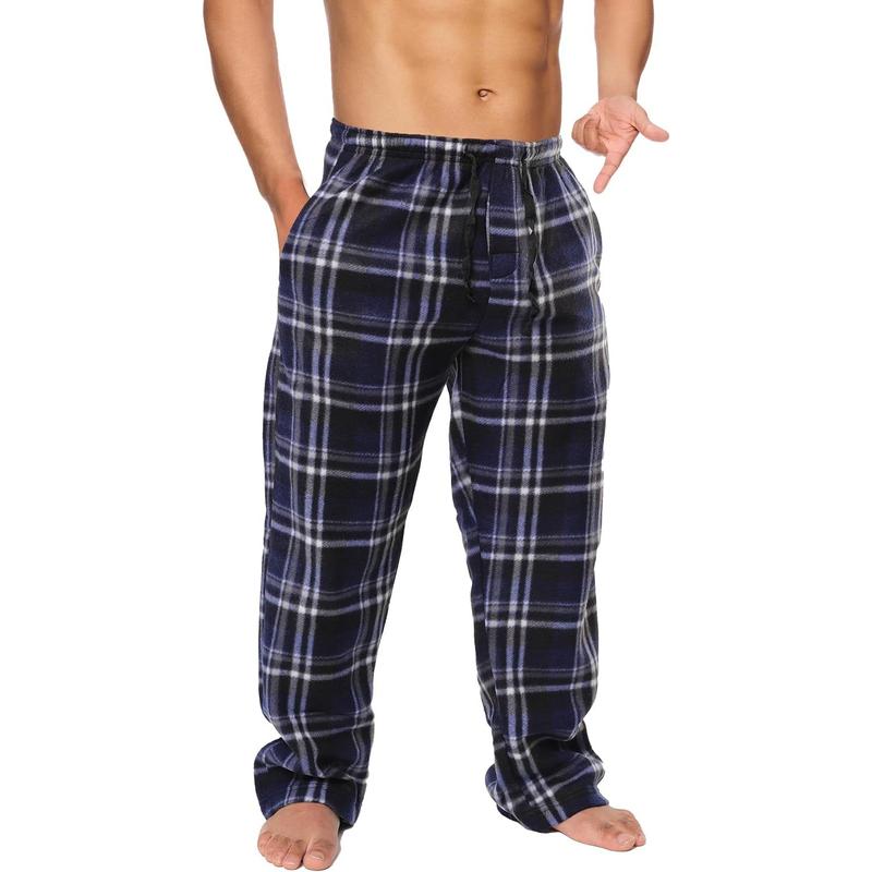 Mens pajama pants big and tall-plaid mens pajama bottoms-Mens lounge pants with pockets