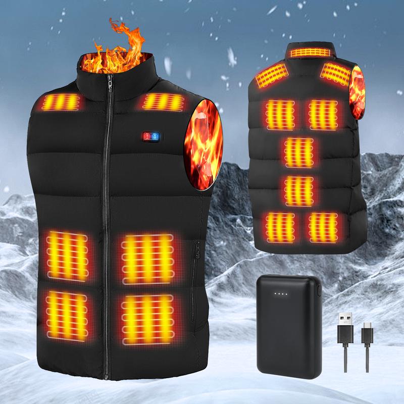 Universal Heated Vest for Men & Women, 3 Temperature Settings, Promotes Blood Circulation, Perfect for Cold Weather & Holiday Gifts,Adjustable for All-Day Comfort Menswear Casual Tropical Sleeveless