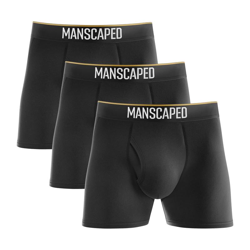 MANSCAPED® Boxers 2.0 Men’s Premium Anti-Chafe Athletic Performance Boxer Briefs, Tagless with Signature Jewel Pouch™ Fabric Menswear