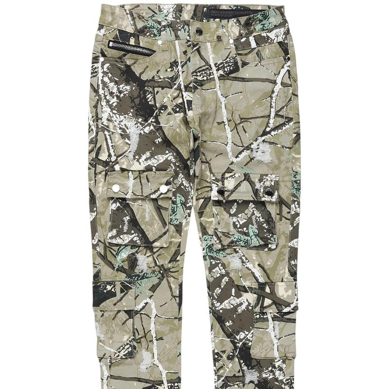 Adril Tree Camo Skinny Fit Cargo Jean