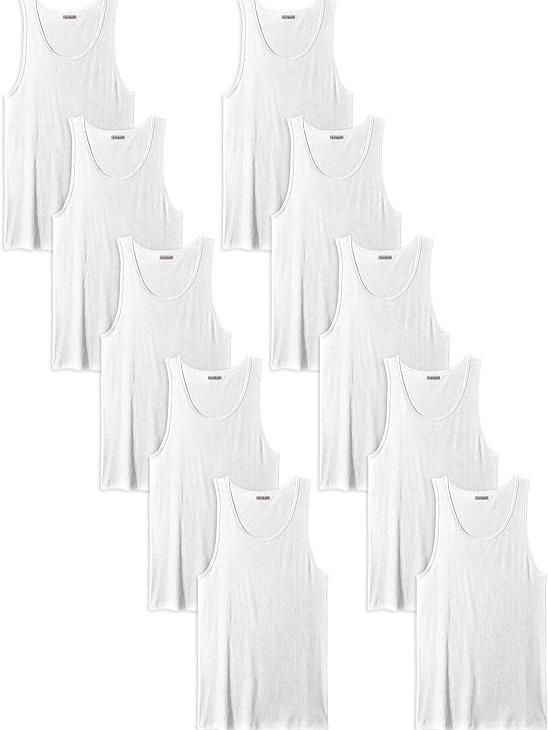 Andrew Scott Men's A Shirt Tanks | Cotton Tank Top Athletic Undershirts | Multi Packs & Colors