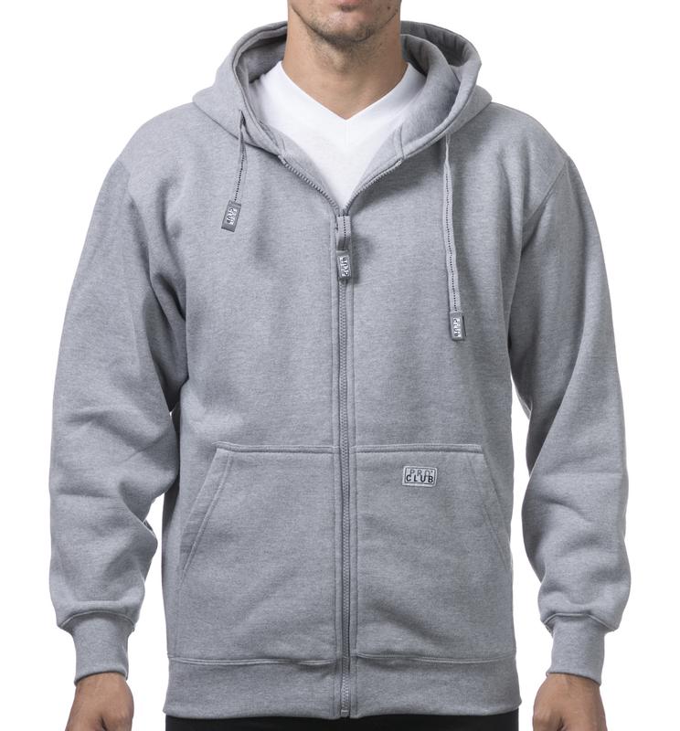 Pro Club Men's Heavyweight Full Zip Fleece Hoodie