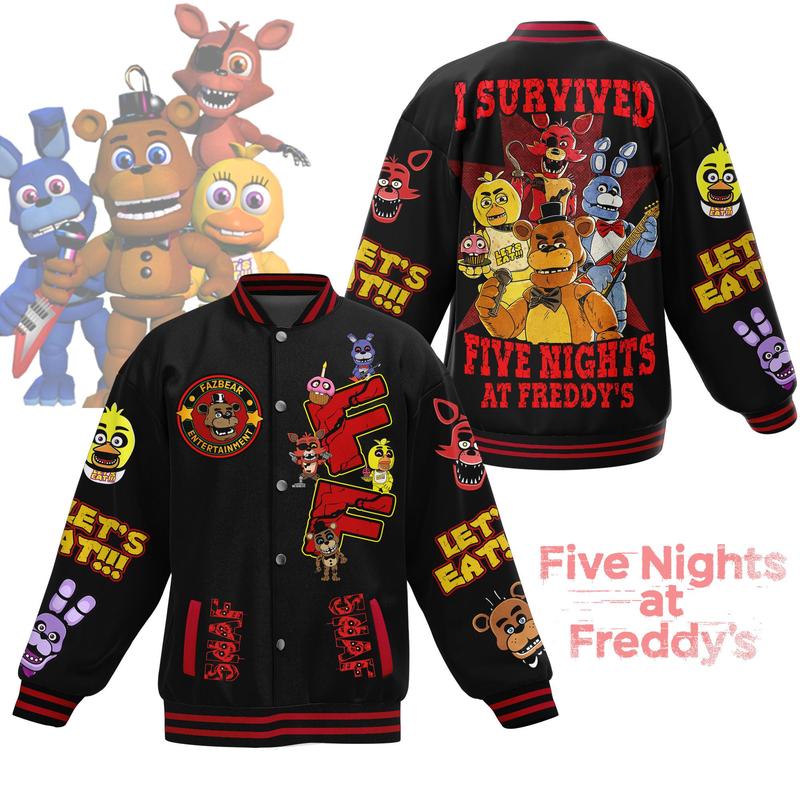 Five Nights At Freddys New Bomber Baseball Jacket For Fan New Design jacket