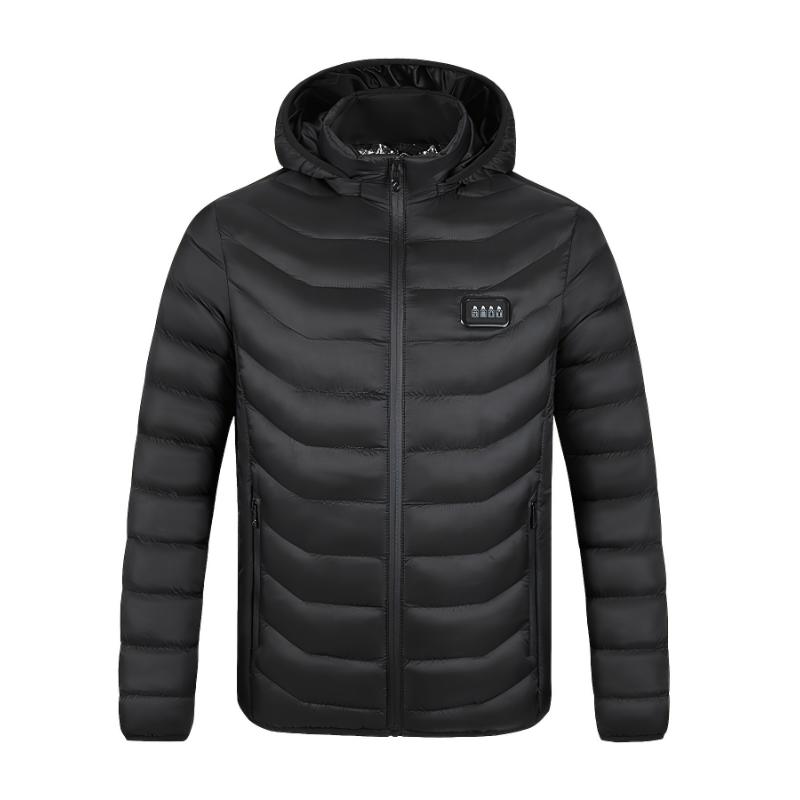 Men's Heated Jacket With 23 Heating Zones, Windproof USB-Powered Coat For Outdoor Activities, Cycling, And Skiing