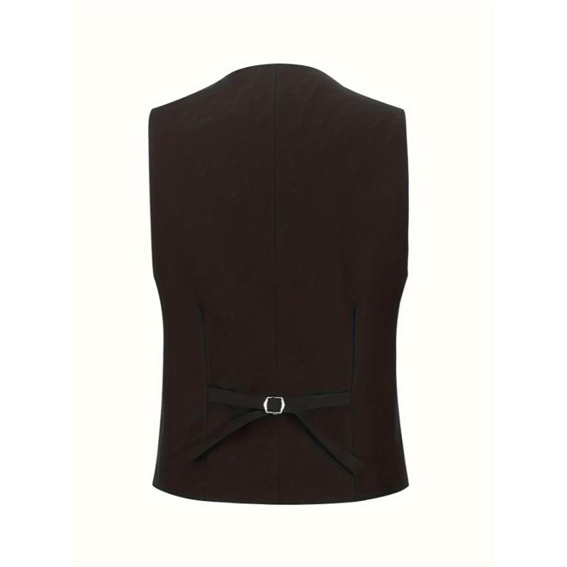 3-piece Classic 3-Piece Men's Suit Set: One-Button Blazer, Waistcoat, Trousers for Formal Occasions Menswear Sleeve