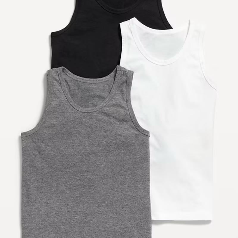 12 Pcs Men's Tank Tops in Multiple Colors - A Shirt cotton