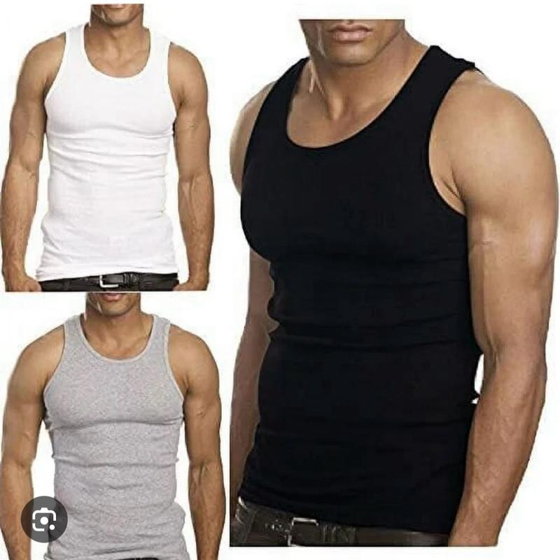 12 Pcs Men's Tank Tops in Multiple Colors - A Shirt cotton