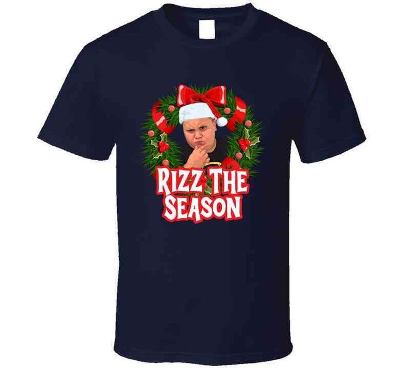 The Rizzler Rizz The Season Christmas Graphic Shirt, Meme Joke Shirt, Gift for Men, Gift for Women