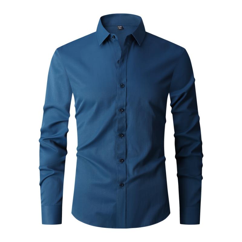 Premium Mens Long Sleeve Button Up Shirt - Stylish Semi-formal Wear for Spring Summer - Breathable, Versatile, Perfect for Business and Casual Occasions