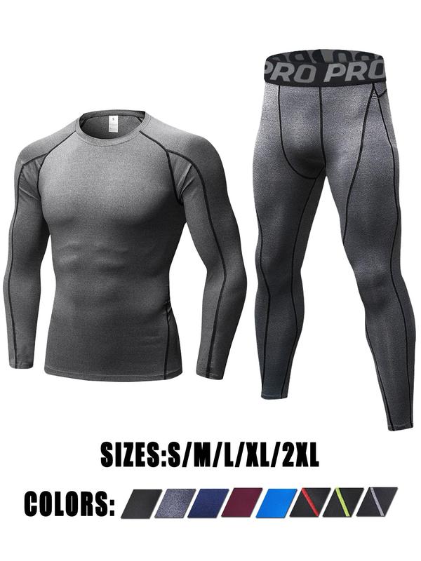 Thermal Underwear Mens Long Johns for Men Thermal Underwear Set Long Sleeve Base Layer Compression Suit Thermals Top & Bottom for Workout Skiing Running, Cotton Under Clothes,  Warm Underwear Set, Fall Clothings 2024