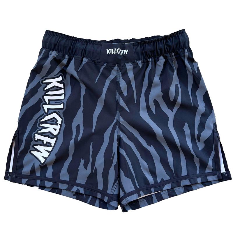 BSEM FIGHT SHORTS (THAI CUT) - BLACK ZEBRA