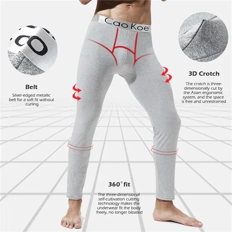 Skin-friendly Leggings Underwear Soft Male Comfortable Elastic Winter Thermal Warm Long Men Tights Johns Pants