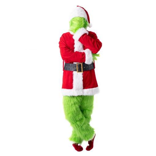 Christmas costumes cosplay clothes Sannta Clauu Grinch Green Haired Monster Grinch performance clothes spot Grinch