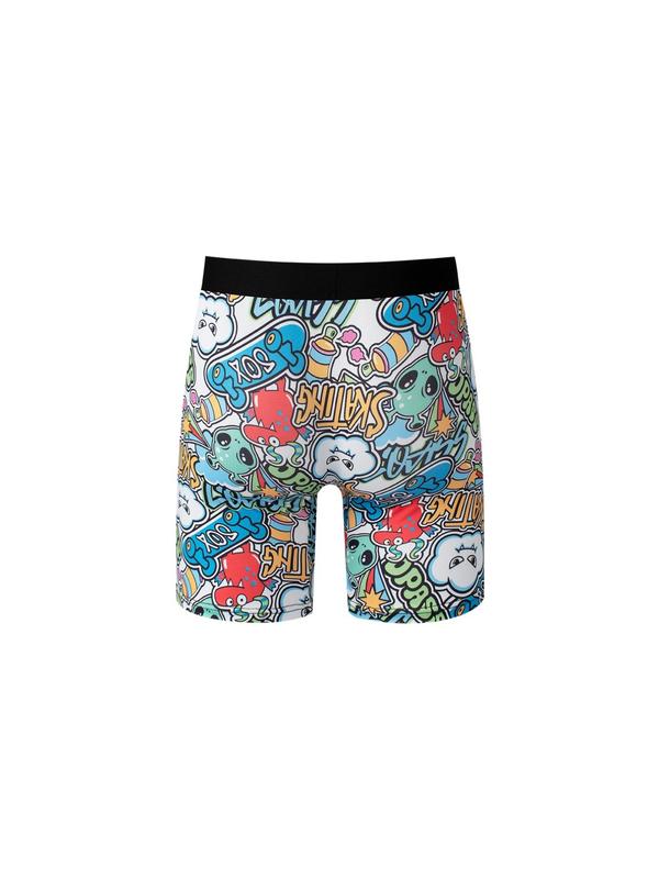 Men's Cartoon Graphic Print Boxer Brief, Casual Comfy Breathable Underpants for Daily Wear, Underwear for Men, Boxers for Men, Mens Underwear for All Seasons, Summer Wear