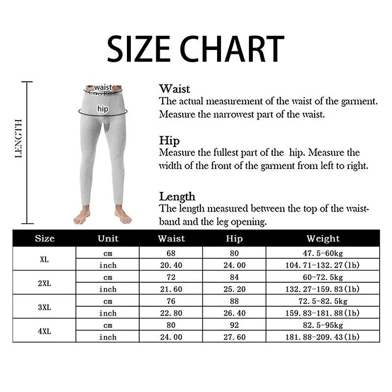 Skin-friendly Leggings Underwear Soft Male Comfortable Elastic Winter Thermal Warm Long Men Tights Johns Pants