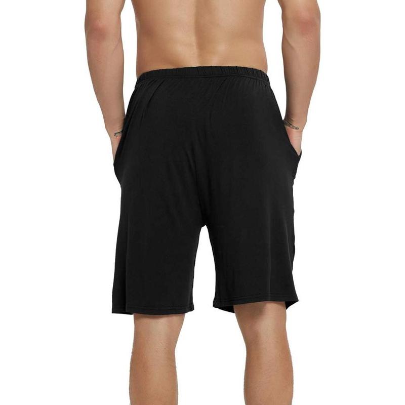 JINSHI Men’s Pajama Shorts Comfortable Lounge Sleep Shorts with Pockets