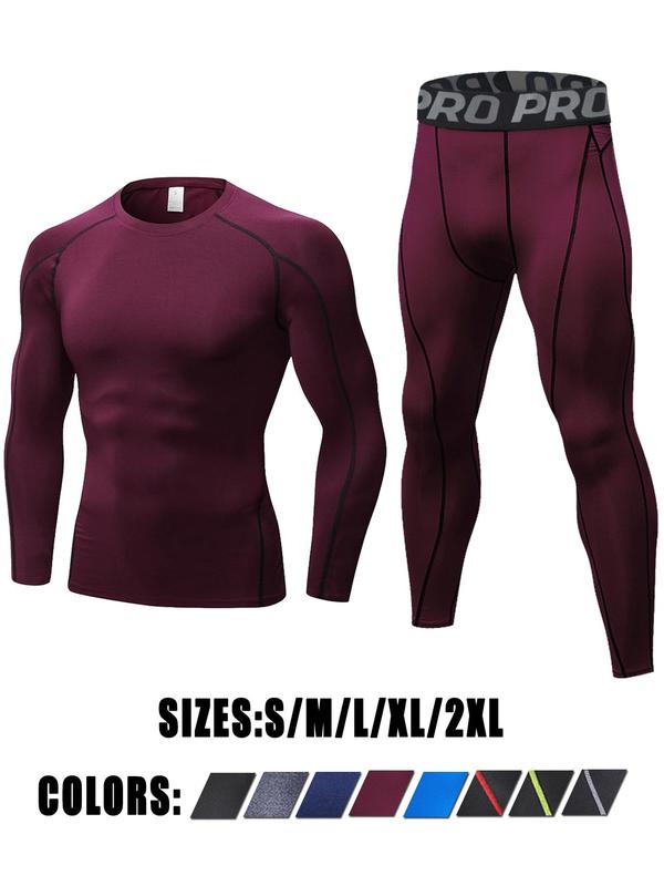 Thermal Underwear Mens Long Johns for Men Thermal Underwear Set Long Sleeve Base Layer Compression Suit Thermals Top & Bottom for Workout Skiing Running, Cotton Under Clothes,  Warm Underwear Set, Fall Clothings 2024