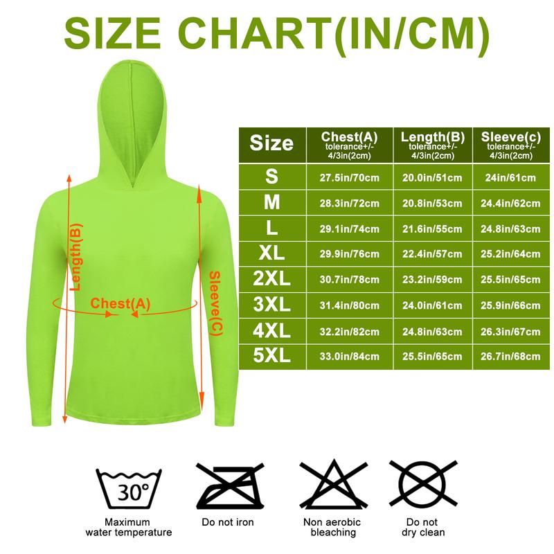 4 Pack Hi-Vis Hooded Long-Sleeve Safety Shirt  safety hoodie Breathable Fabric Protective Clothing Menswear mc j Workwear long sleeve