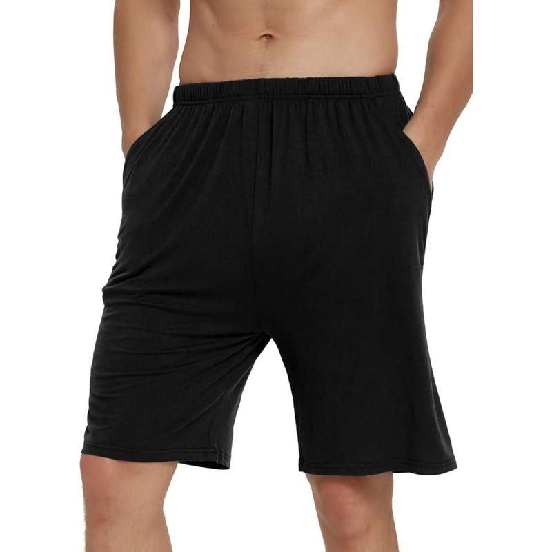 JINSHI Men’s Pajama Shorts Comfortable Lounge Sleep Shorts with Pockets